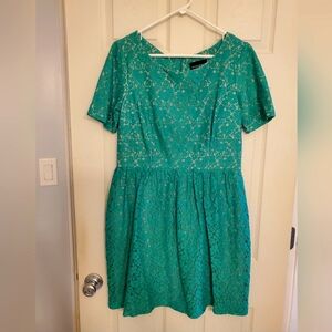 Cynthia Rowley Lace Green Dress